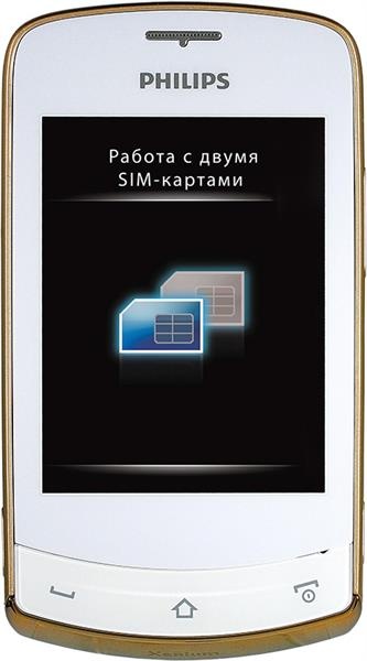 Philips Xenium X518 White фото 1